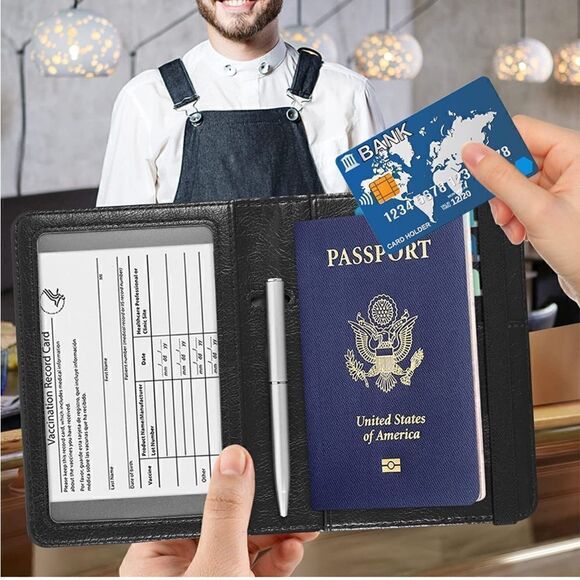 Leather Passport Cover  - Picture 3 of 5